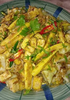 Foto resep Baby corn with eby n tiram souce