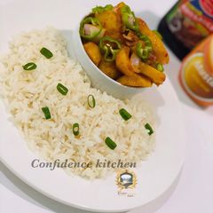 A picture of Potatoes stir fried sauce.