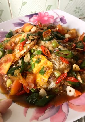 Foto resep Telur Ceplok Saos Tiram
