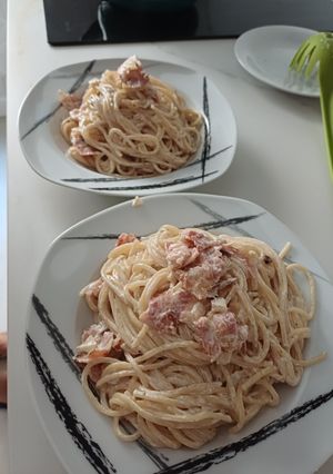 Una foto de Salsa carbonara