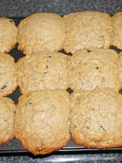 Una foto de Muffins de bananas y frutos secos