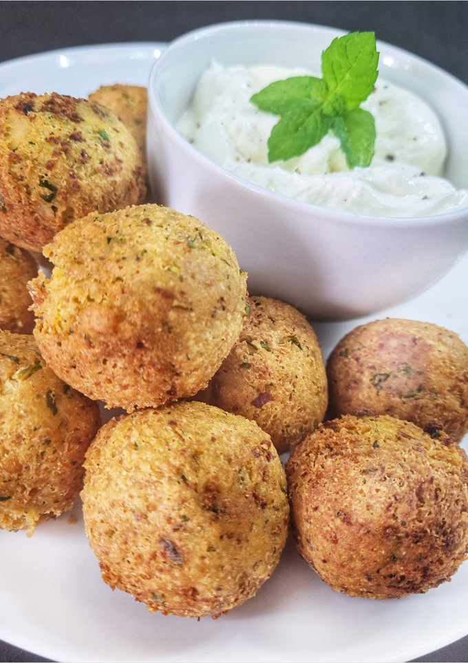 Una foto de Falafel de garbanzos