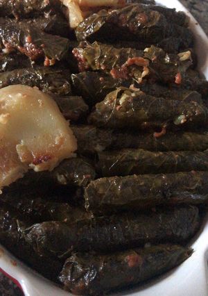 صورة لوصفة خلطة ورق عنب وسر ذوبانه بالفم