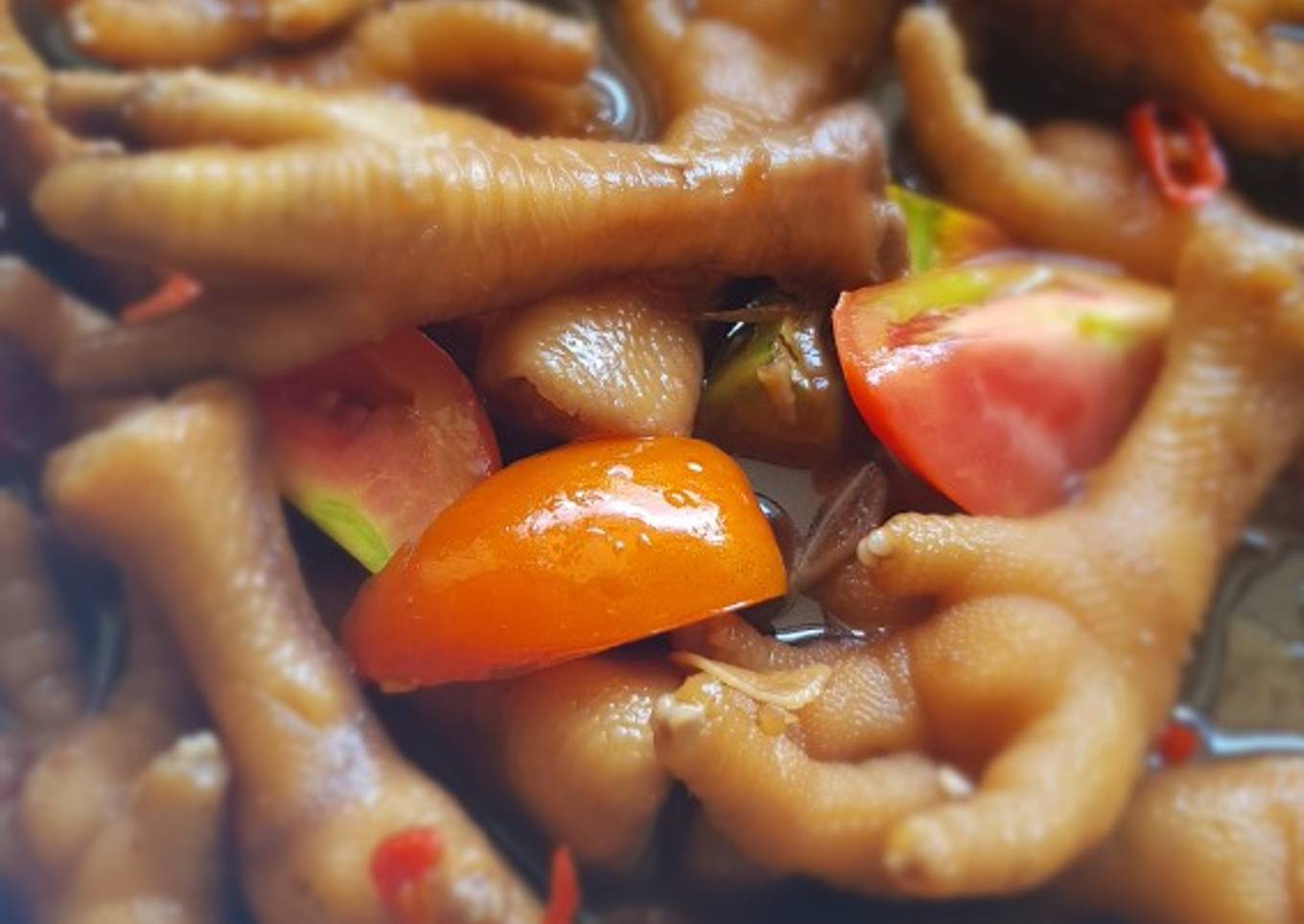 Ceker Kecap Manis Pedas