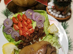 Sült libamáj recept fotója