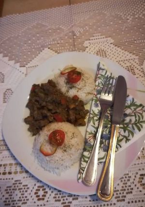 Csirkemájas ragu recept fotója