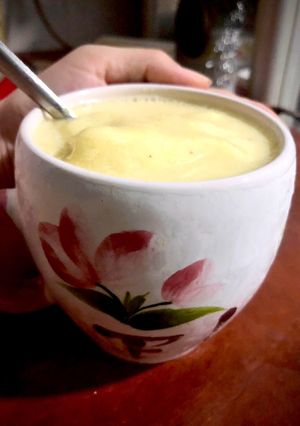 Hình của món Sinh tố chuối xoài 🍌 🥭.