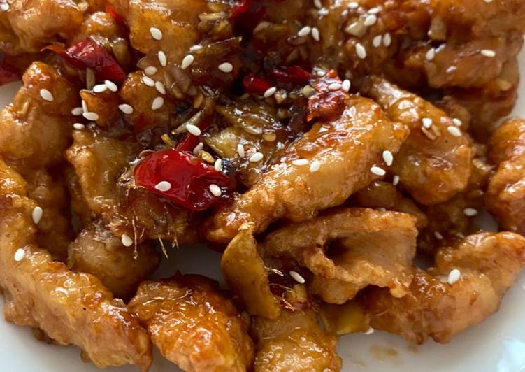 Proses Menyiapkan Chicken kungpao (Ayam kungpao korea) yang Enak