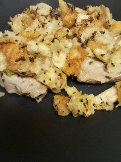A picture of Pork Chops with Mint Stuffing.