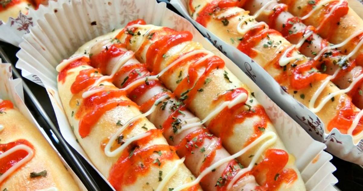 Resep 44. Roti Sosis (Sausage Bread) Lembut,Empuk (metode Tangzhong