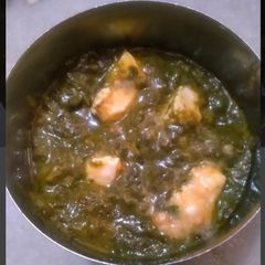 A picture of Palak Paneer.