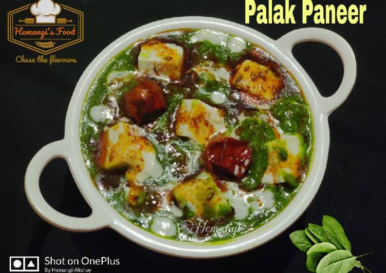 Recipe of Palak Paneer in Restaurant style