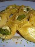 Stuffed Conchiglioni with Ricotta, Asparagus, and Pistachio