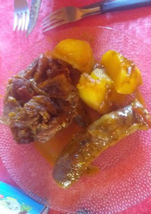 Una foto de Osobuco y chorizo al disco