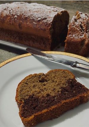 Foto di Plumcake al caffè variegato al cacao