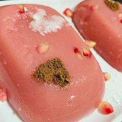 Pomegranate pudding A picture of Pomegranate pudding.