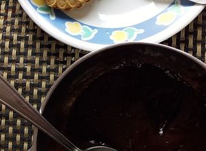 Una foto de Fondue chocolate