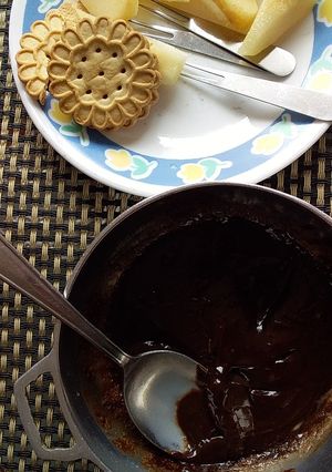 Una foto de Fondue chocolate
