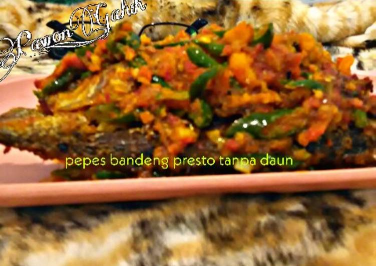 Pepes bandeng presto tanpa daun