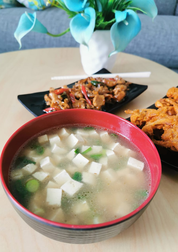 Foto resep Sup Miso Tahu Simple ala Hokben