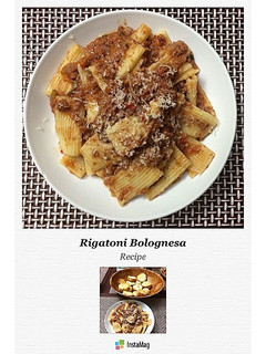 Una foto de Rigatoni bolognesa