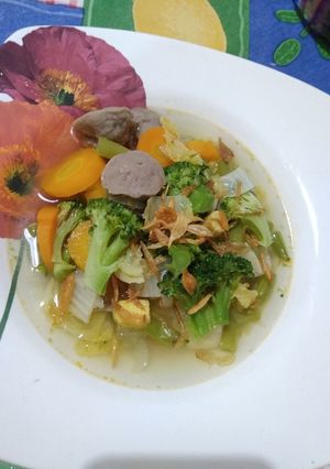 Foto resep Sop bakso brokoli