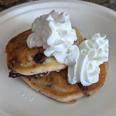 A picture of Dark Chocolate Chip Pancakes.