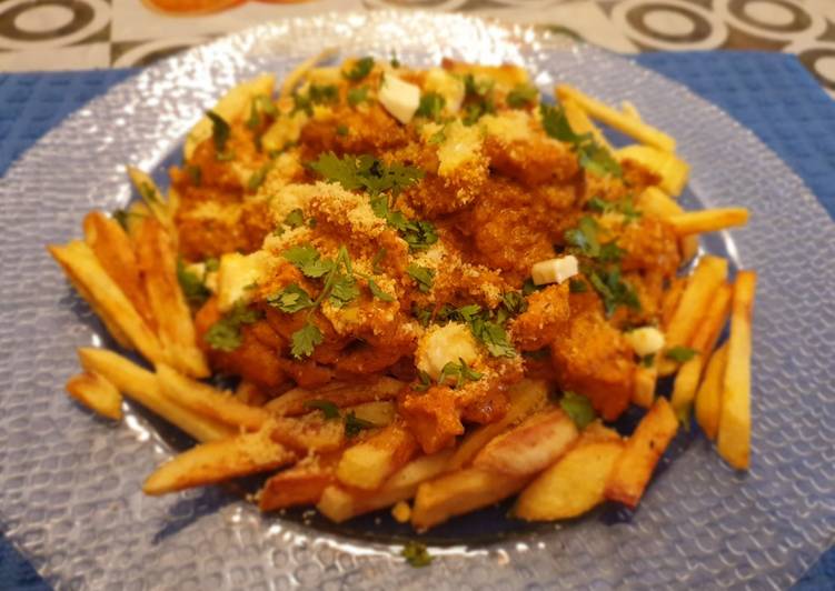 Step-by-Step Guide to Prepare Favorite Butter Chicken Poutine