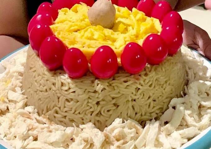 Ternyata begini lho! Resep memasak Kue Ulang Tahun Indomie  sesuai selera
