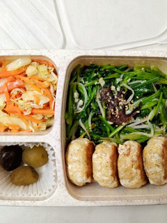 咖哩鯛魚漢堡排冷便當 的食譜成品照片