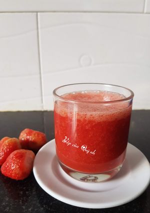 Hình của món Dâu tây xay.