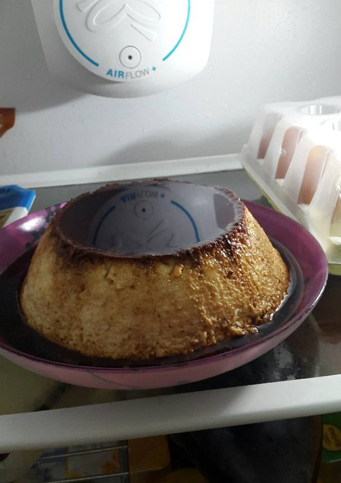 Una foto de Flan de huevo al baño María