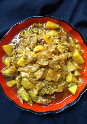 মুরগির চামড়া ভুনা রেসিপির প্রধান ছবি