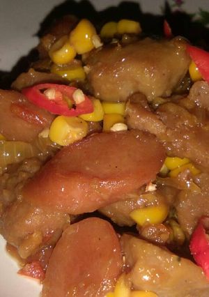 Foto resep Tumis Bak-So (Bakso-Sosis) Pedas Manis
