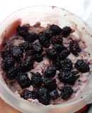 Avena trasnochada al limón con mora - Blended overnight oats