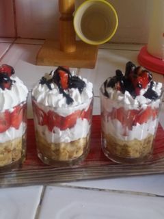 صورة لوصفة تحلية بالفراولة 😋🍓