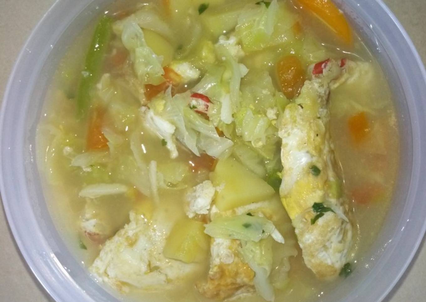 Sayur sop telur ala lucy's