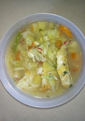 Foto resep Sayur sop telur ala lucy's