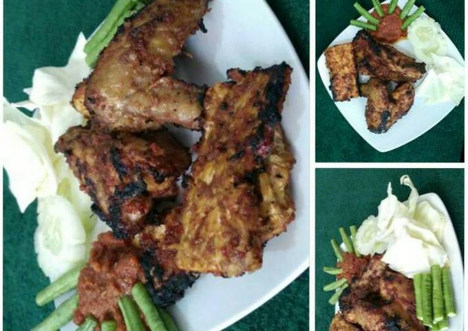 Ayam bakar dan tempe bakar maknyuss