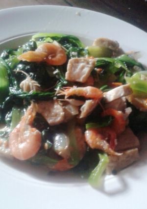 Foto resep Tumis Pokcoy Tahu Udang
