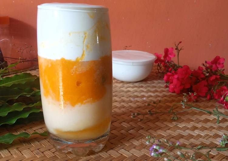 Langkah Mudah untuk Membuat 83. Mango milk cream, Enak Banget