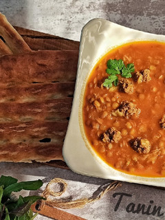 عکسی از دستور عدسی با گوشت قلقلی