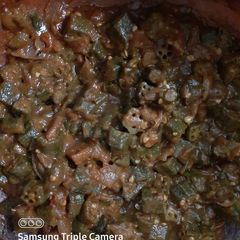 A picture of Bhindi gravy.