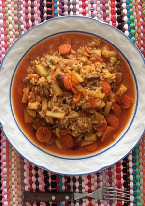 Una foto de Guiso de arroz