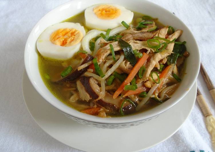 Chicken Udon Noodles Soup