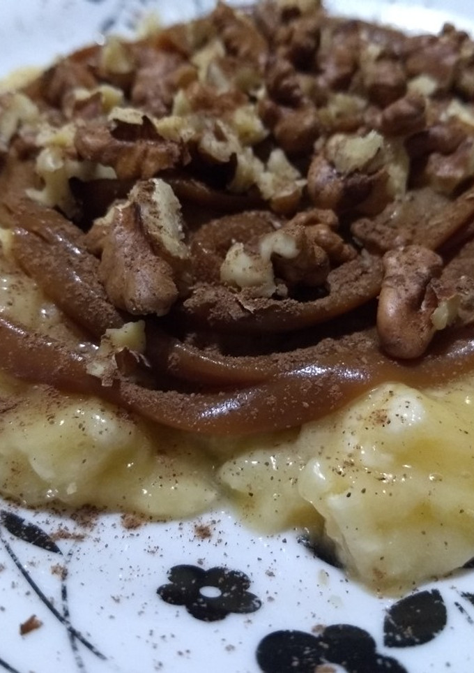 Una foto de Banana con dulce de leche - postre express
