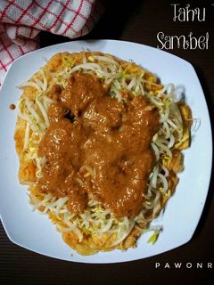 Foto resep Tahu Telur Sambel Pecel (#Bandung_RecookDewiLinaFaidah)