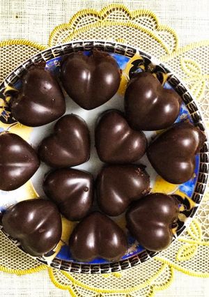 Hình của món Socola nhân custard.
