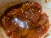 Una foto de salsa tomate cherry