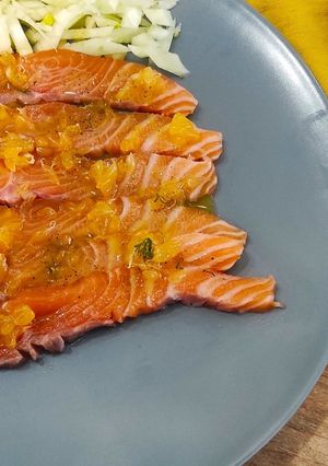 Une photo de Saumon gravlax